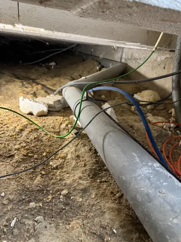 Rioolbuizen onder de vloer